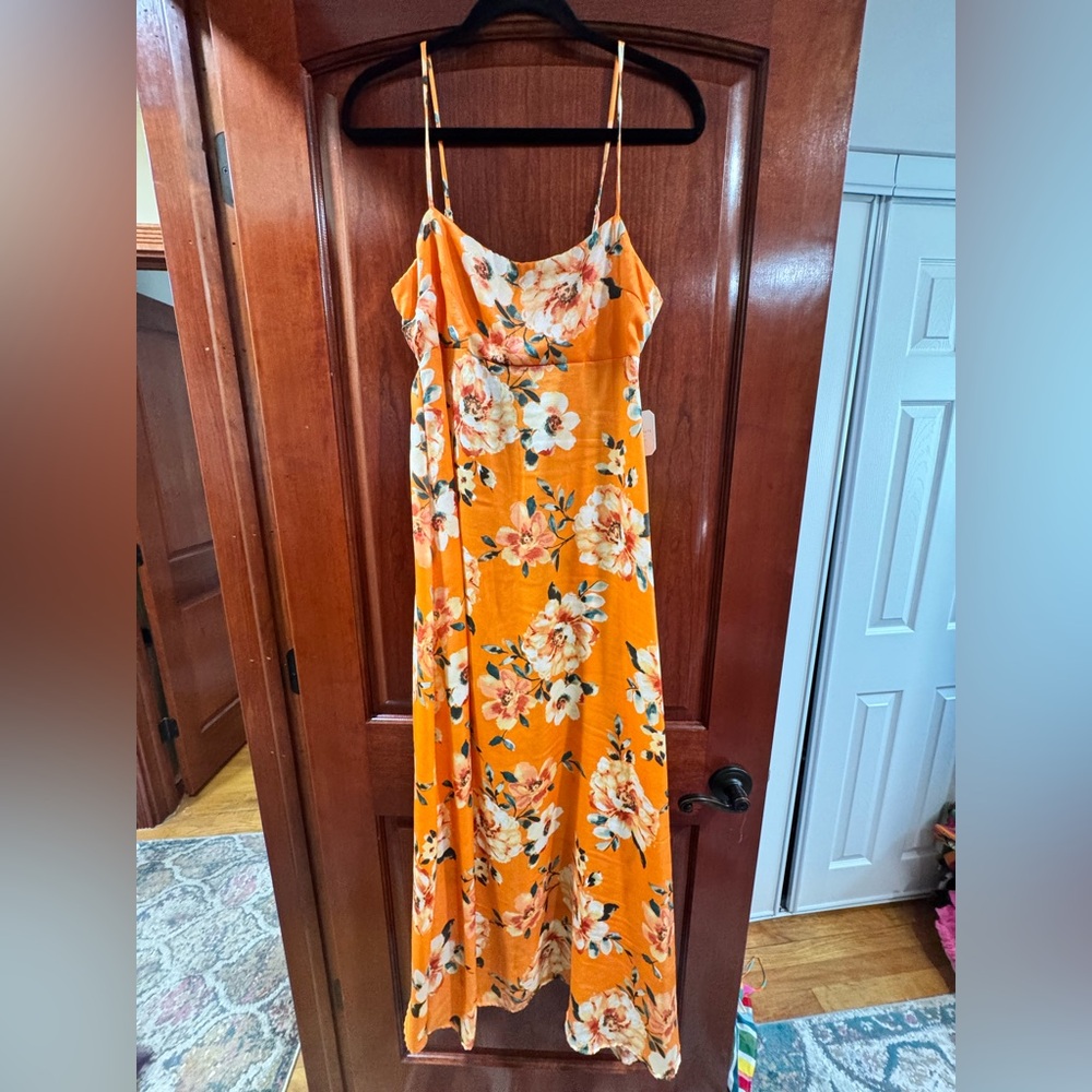 NWT Altr’d State Orange Floral Dress - Women's Summer Dress